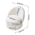 Chic Upholstered Swivel Chair