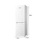 174 Litre Freestanding Fridge Freezer Low Frost Fridge with Reversible Door Hinge - Energy Saving LED lights & Adjustable thermostat – Low Noise [Energy Class E]