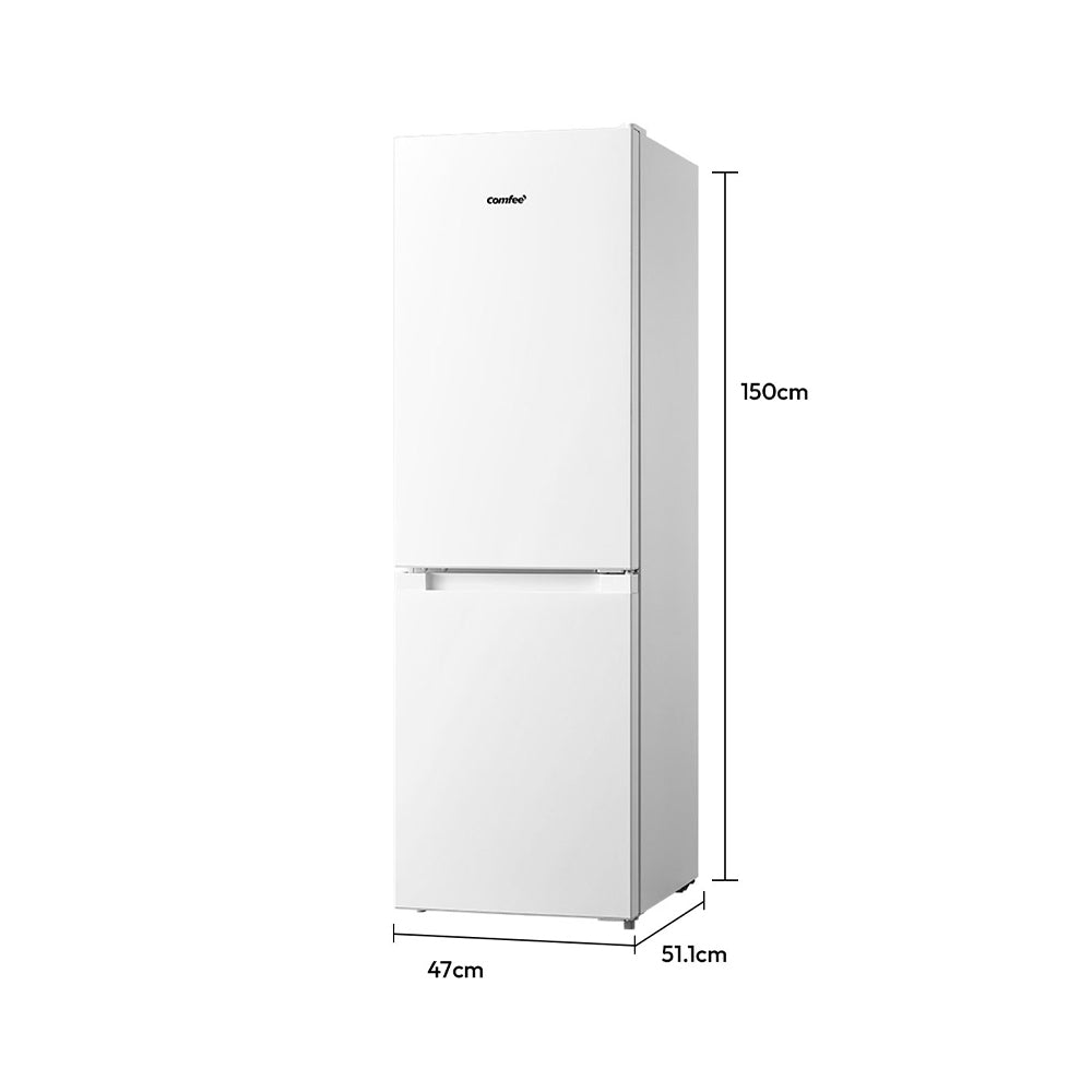174 Litre Freestanding Fridge Freezer Low Frost Fridge with Reversible Door Hinge - Energy Saving LED lights & Adjustable thermostat – Low Noise [Energy Class E]
