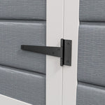 Garden Shed 6'x4.5' Plastic Tool Storage House W/ Doors