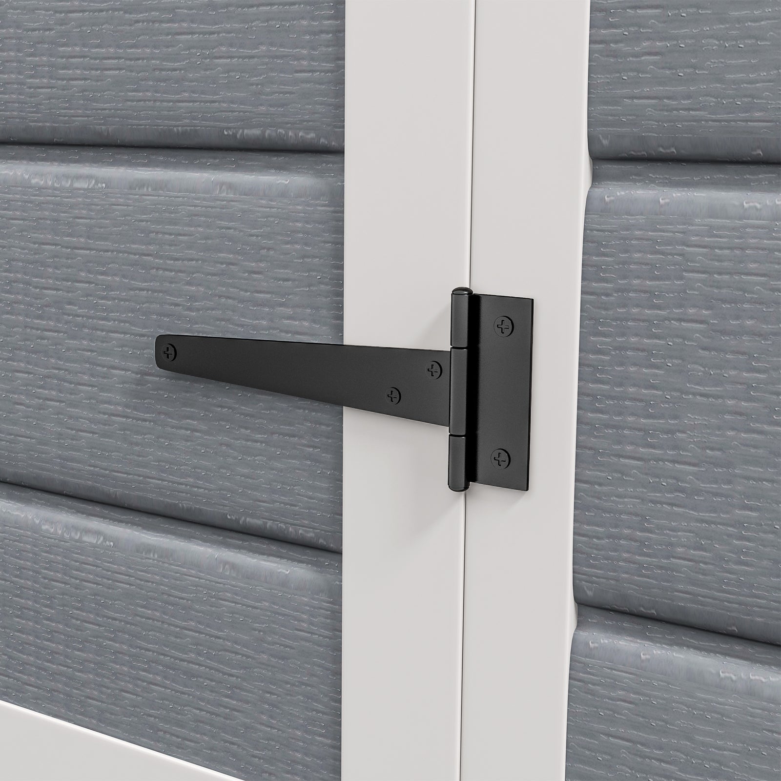 Garden Shed 6'x4.5' Plastic Tool Storage House W/ Doors