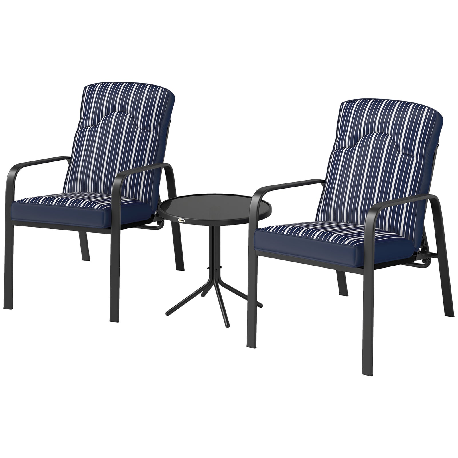 Adjustable Bistro Set, 3-piece | Blue