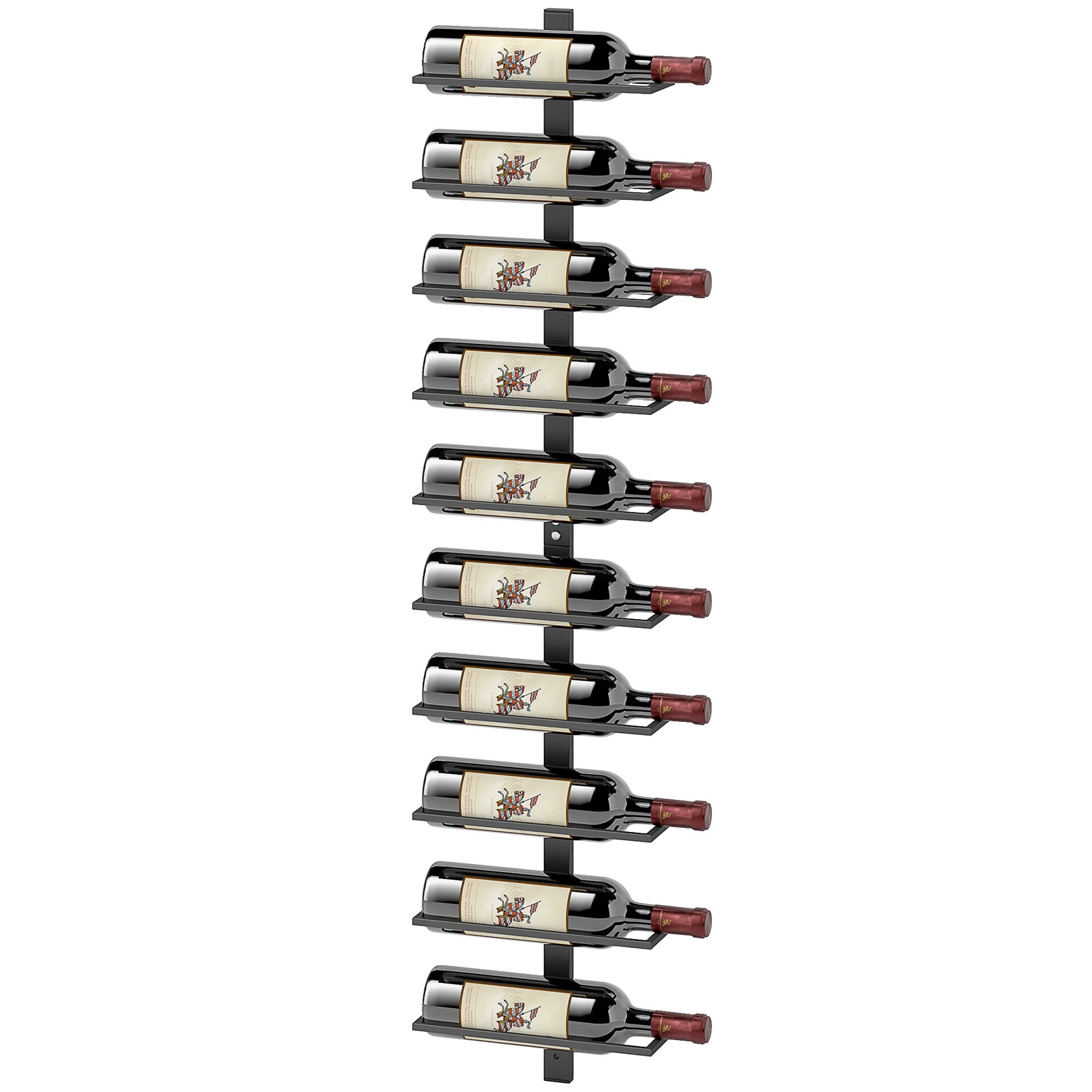 Wall Mount Wine Rack, Wall Wine Rack For 10 Wine Bottles