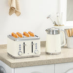 Rapid Boil Kettle & Toaster Set | Cream