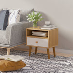 Bedside Table Modern Nightstand Bedside Cabinet W/ Drawer