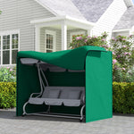 3 Seater Garden Swing Chair Cover, Windproof And Anti-uv | Green