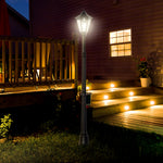 Garden Lamp Post Light Led Solar Powered Lantern Lamp