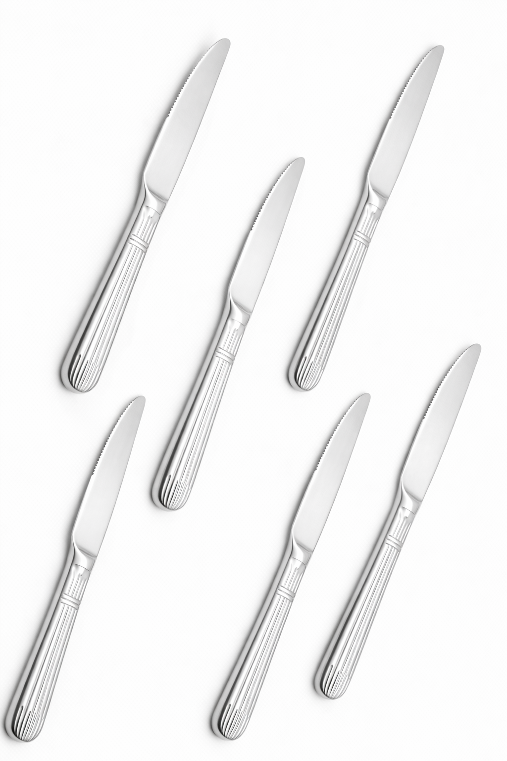 Cutlery Sets Stainless Steel 18/8 Dinner Knife 4pc Set Catering Papyrus