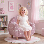Kids Armchair, Glow In The Dark Chair For Bedroom, Pink | Pink