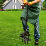 Lawn Aerator With Soil Core Storage Tray
