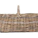 Grey Rattan Market Basket | Beige