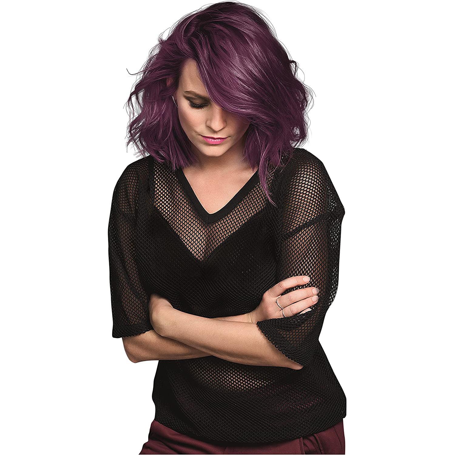 Live Amethyst Chrome (purple) Permanent Hair Dye, Urban Metallics U69 3 Pk
