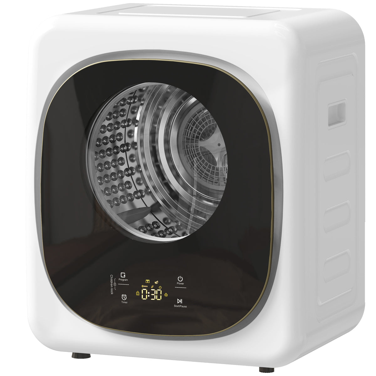 Compact Dryer Machine With 5 Modes, 4kg Small Tumble Dryer | White