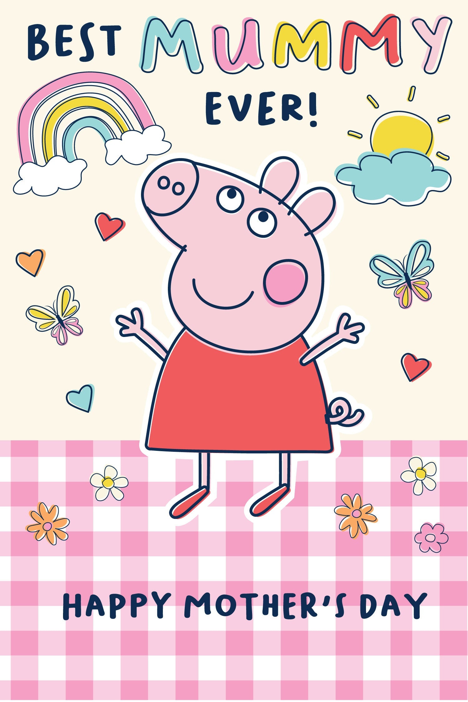 Peppa Pig Best Mummy Ever' Mother's Day Card Official Product