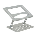 Aluminium Alloy Foldable Laptop Stand Adjustable, Portable & Ventilated Laptop Holder For 11 To 17 Inch Laptops | Silver