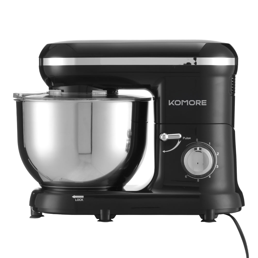 1400w 5.5l Household Stand Mixer With Stainless Steel Bowl, 6-speed Tilt-head Design – Includes Whisk, Beater & Dough Hook