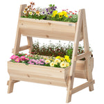 Wooden Planter Box With Drainage Holes
