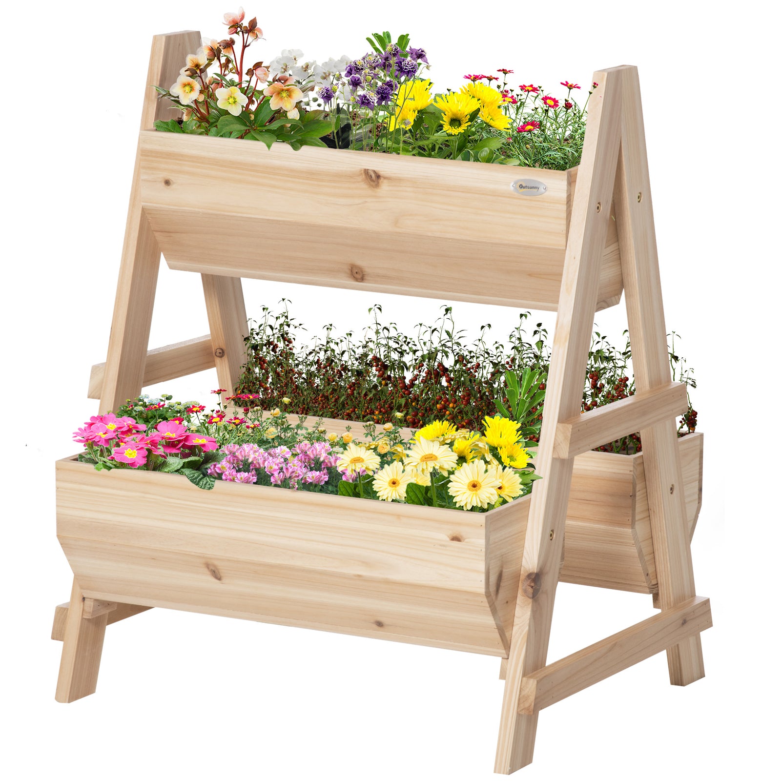 Wooden Planter Box With Drainage Holes