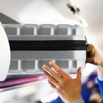 55x35x20cm Cabin Carry On Suitcase Hard Shell Overhead Luggage 100+ Airlines Approved | Cabin | Metallic