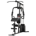 Multifunction Home Gym Machine With 45kg Weight Stack | Black