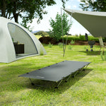 Lightweight Camping Cot Portable Compact Sleeping Bed | Dark Gray