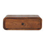 Solid Wood Avora Wall-mounted Honey Caramel 1 Drawer Nightstand