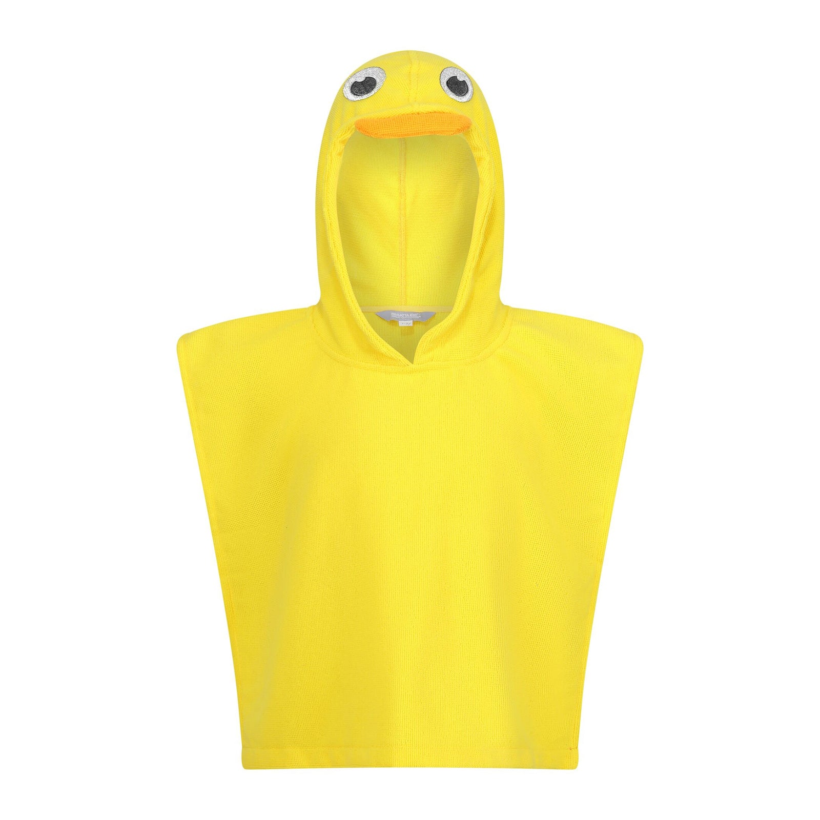 Childrens/kids Pebbles The Duck Hooded Towel | 1-3 Years | Yellow