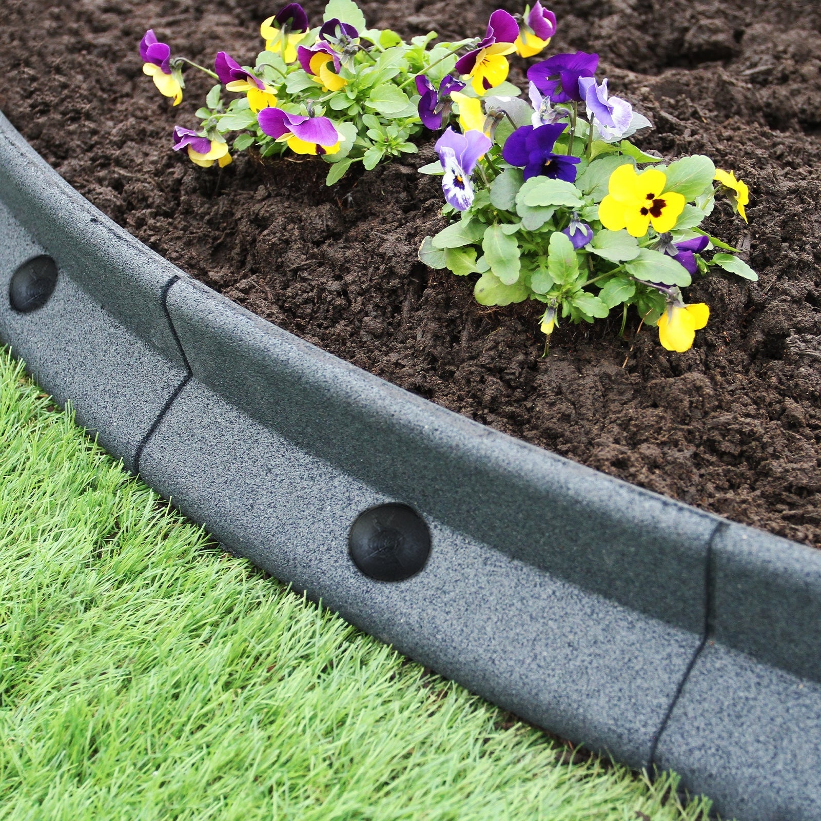 Flexible Lawn Edging 1.2m X 20 | Grey