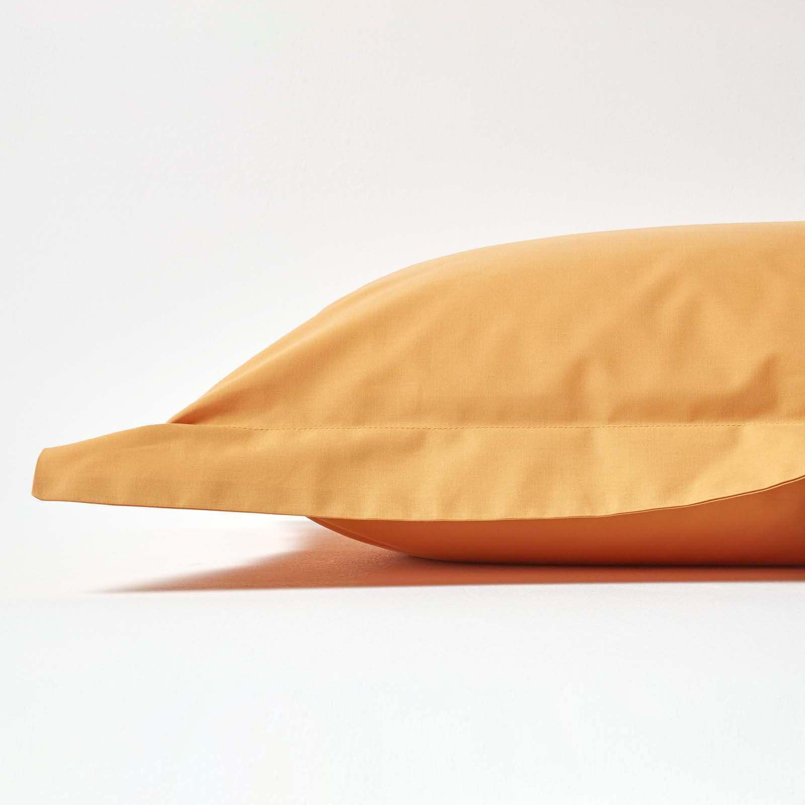 Egyptian Cotton Oxford Pillowcase 200 Tc | 48cm x 91cm | Mustard
