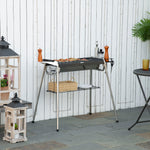 Outsunny Portable Stainless Steel Charcoal Grill