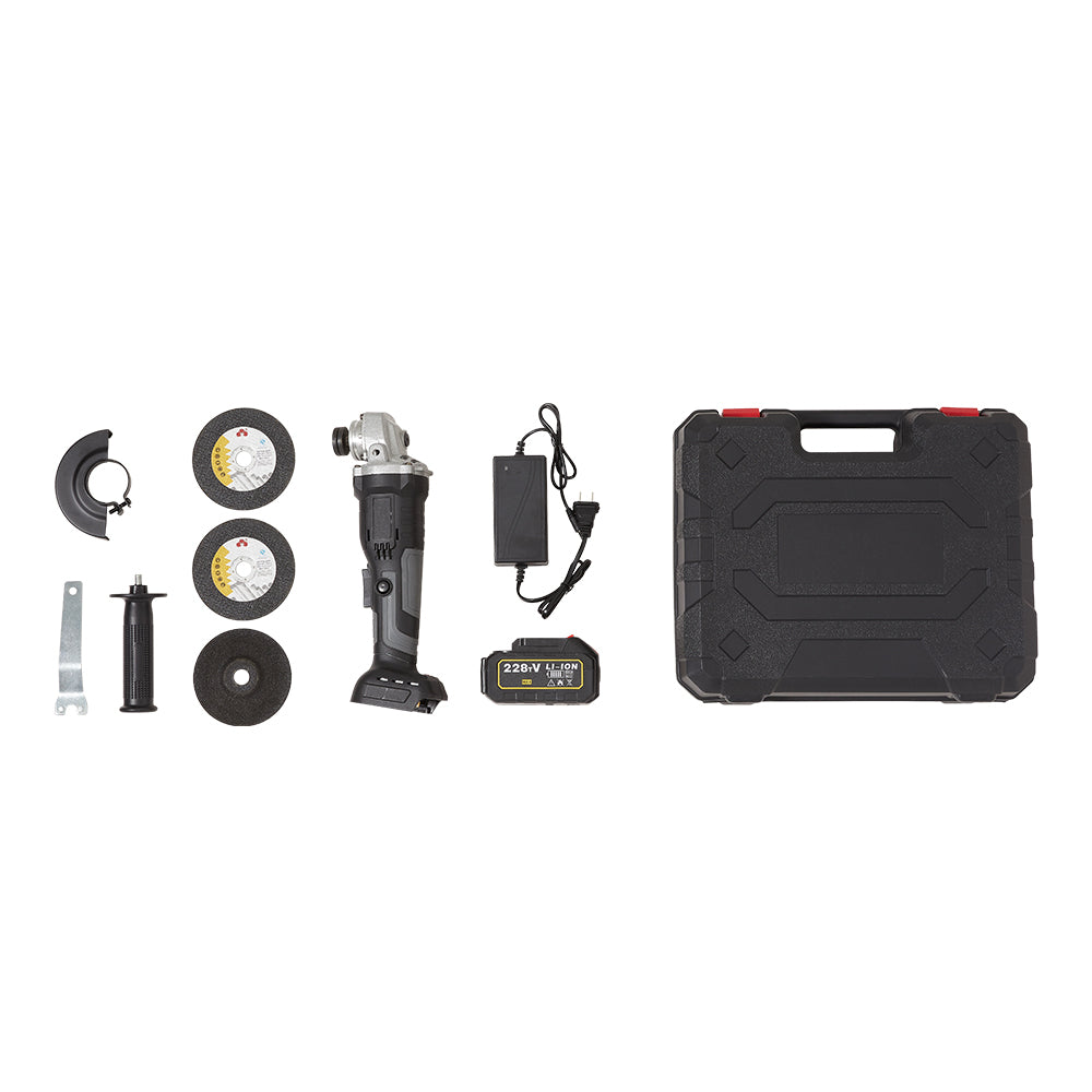 21v Handheld Cordless Brushless Angle Grinder With Speed Control