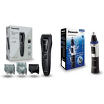 Er-gb62 & Er-gn30 Body, Facial Hair Trimmer Set | Black