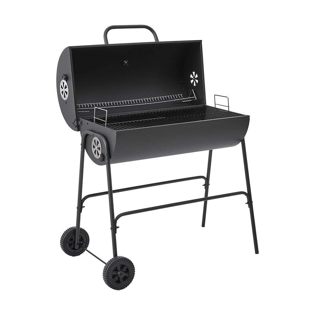 Outdoor Garden Charcoal Grill With Wheels