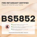 Upholstered Swivel Recliner Armchair With Ottoman | Beige