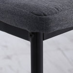 High Back Linen Dining Chairs, Accent
