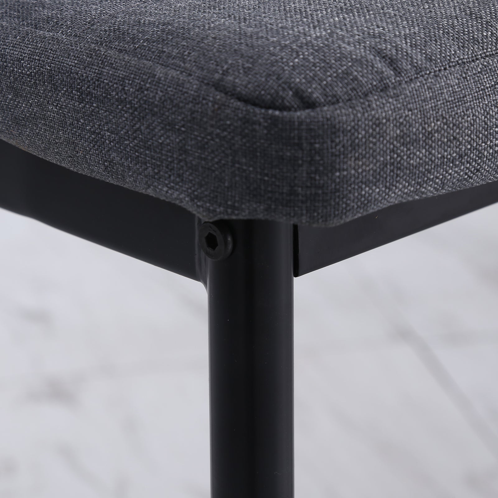 High Back Linen Dining Chairs, Accent