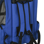Pet Travel Backpack Bag Cat Puppy Dog Carrier W/ Trolley And Telescopic | Blue