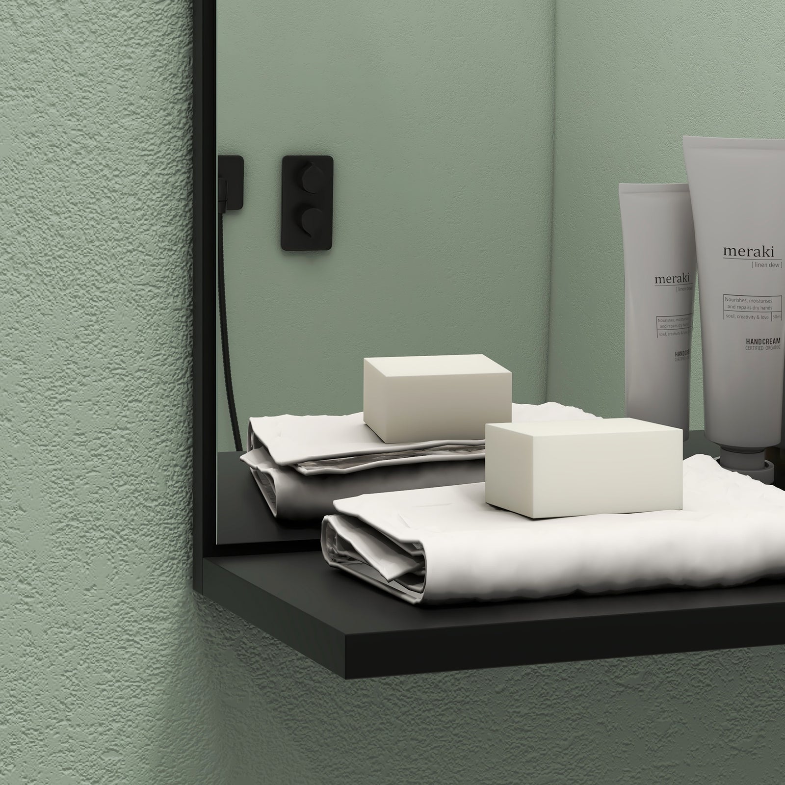 Bathroom Mirror Wall Mount Vanity Mirror 4 Storage Shelves