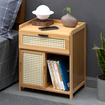 Wooden Nightstand Storage Cabinet