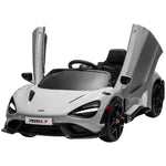Mclaren 765lt Licensed 12v Kids Ride On Car W/ Mp3 Music | Grey