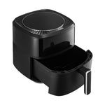 6l Air Fryer With Smart Touch Display, 1400w, 6 Preset Cooking Modes, 60-min Timer, Energy-saving | Black