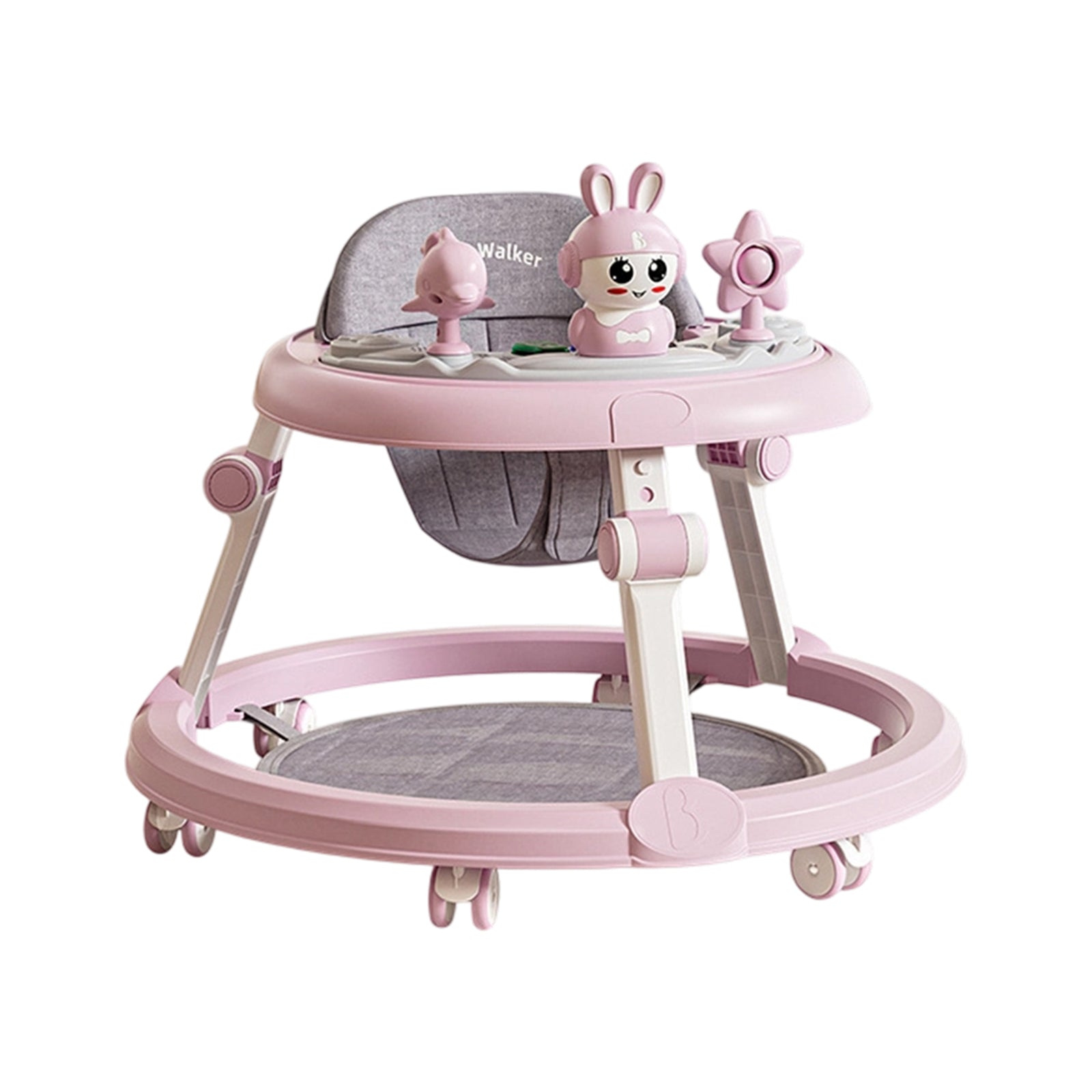Breeins Foldable & Adjustable Baby Walker With Music & Toys