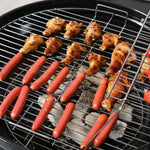 Portable Charcoal Kettle Grill, Two Wheels