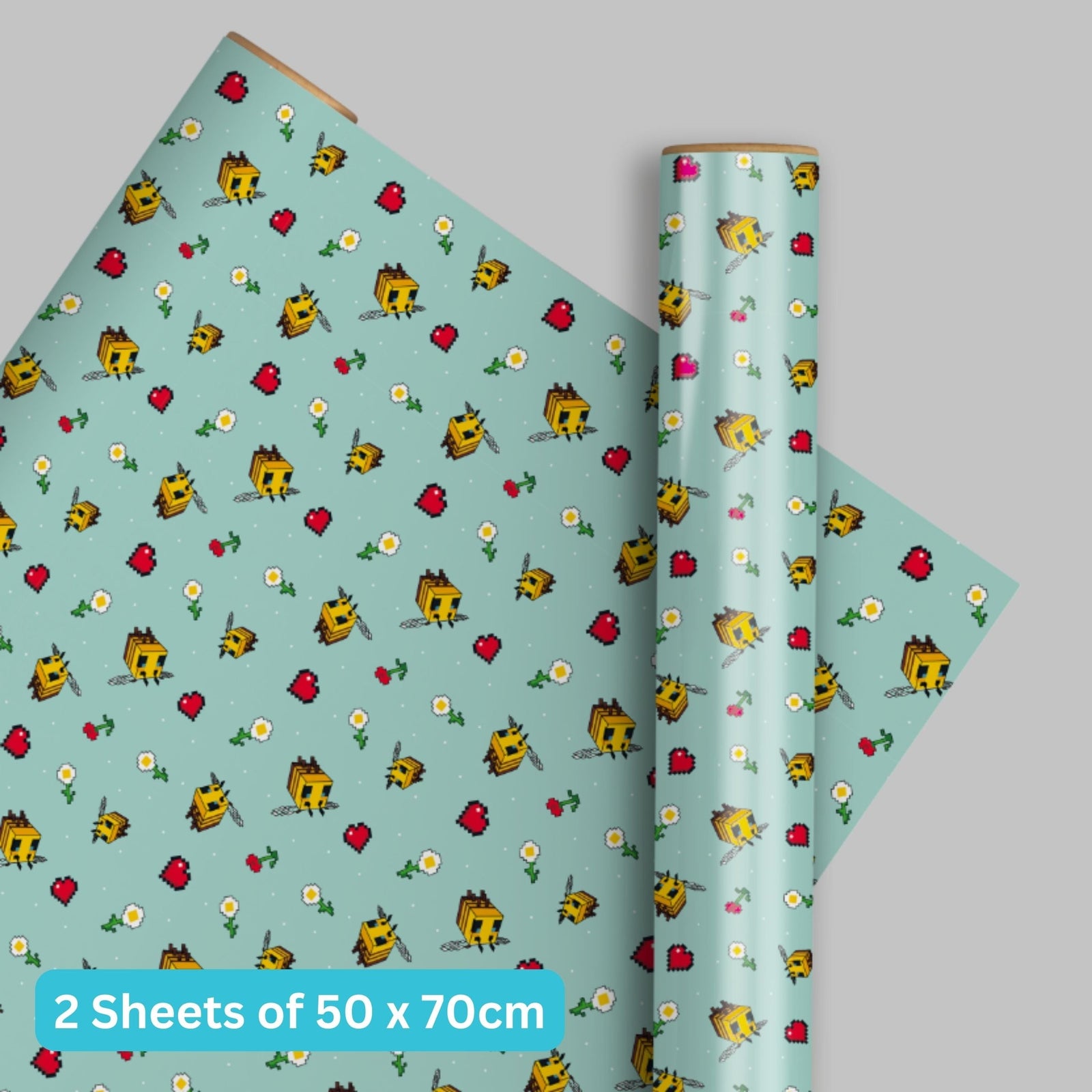 Gift Wrap, 2 Sheet 2 Tag, Official Product