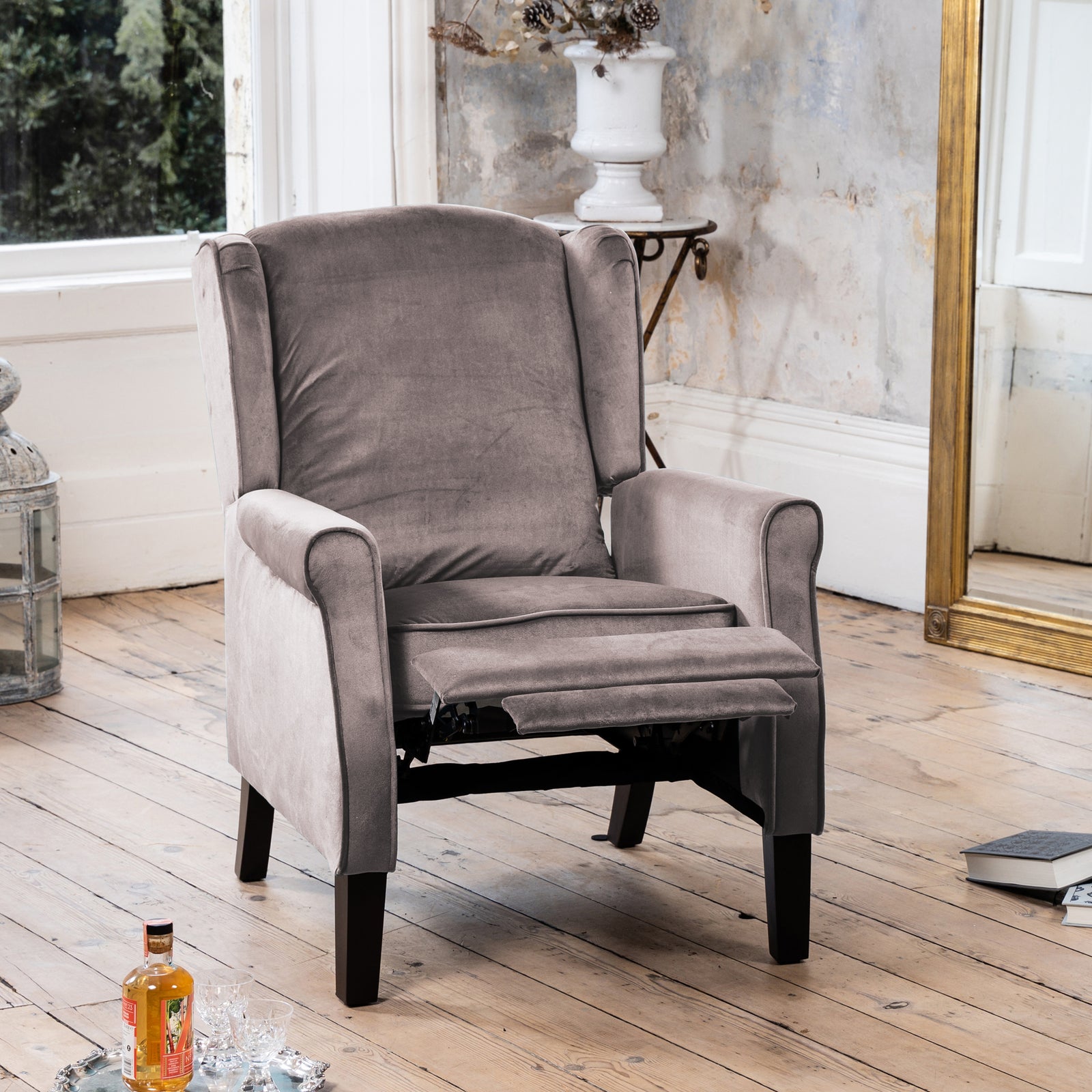 Barksdale Recliner Armchair | Grey