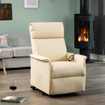 Townsend Electric Lift Assist Rise And Recline Chair | Cream