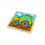 5pc Chunky Wooden Tractor Puzzle