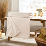 Snuggle Touch Supersoft Fleece Throw | 150cm x 200cm | Cream