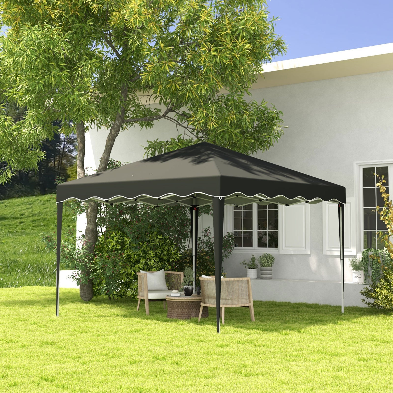 3x3(m) Pop Up Gazebo Marquee Tent For Garden W/ Carry Bag