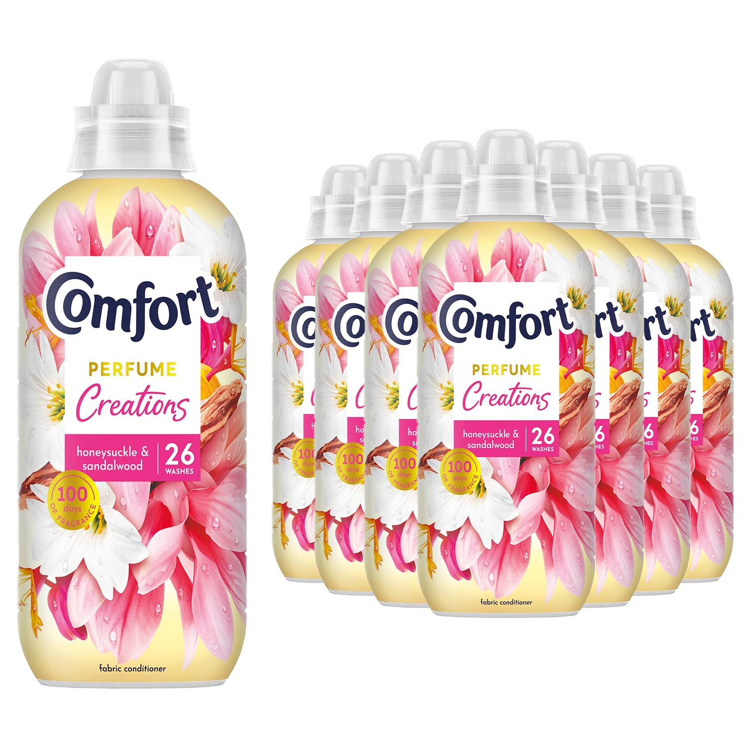 Fabric Conditioner Honeysuckle & Sandalwood, 26 Washes 780 Ml, 8 Pack